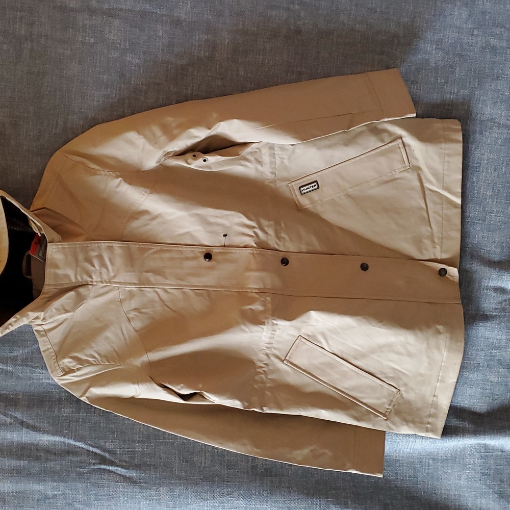 Hunter Almond Beige Water Resistant Smock Jacket